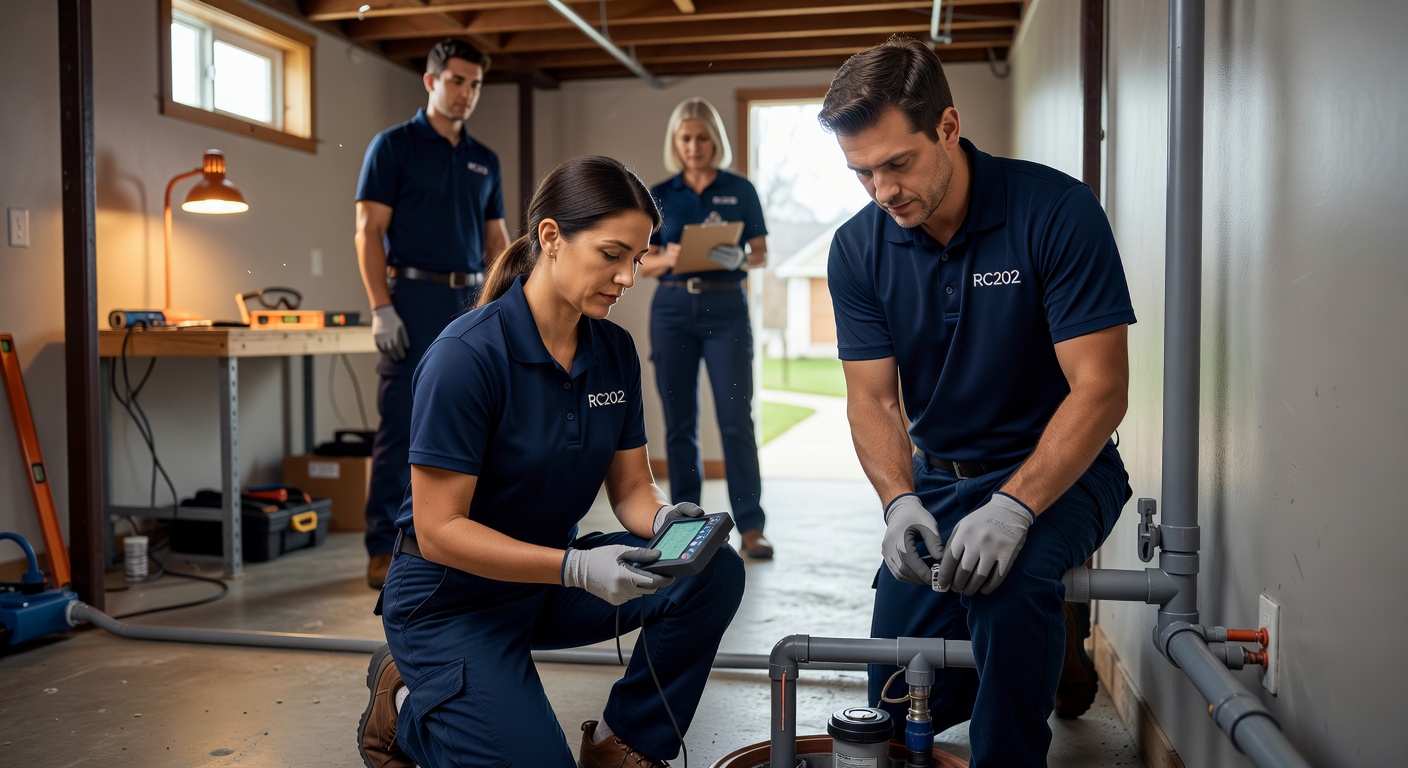 Radon Mitigation team professional environment
