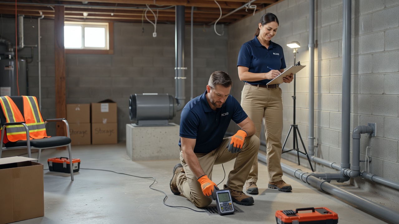 Radon Mitigation team professional environment