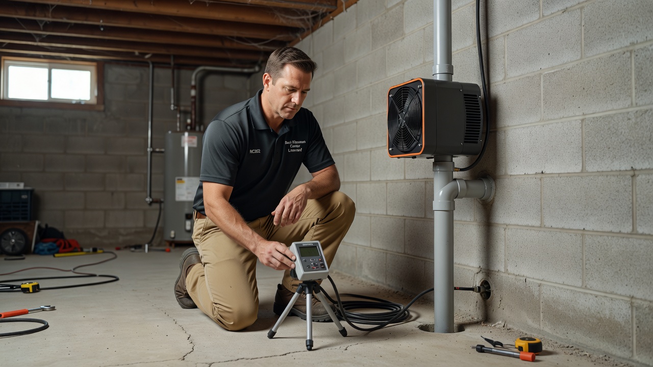Radon Mitigation professional Best Kinsman Center Radon Testing
