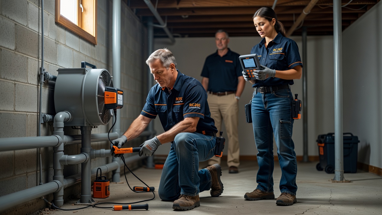 Radon Mitigation team professional environment