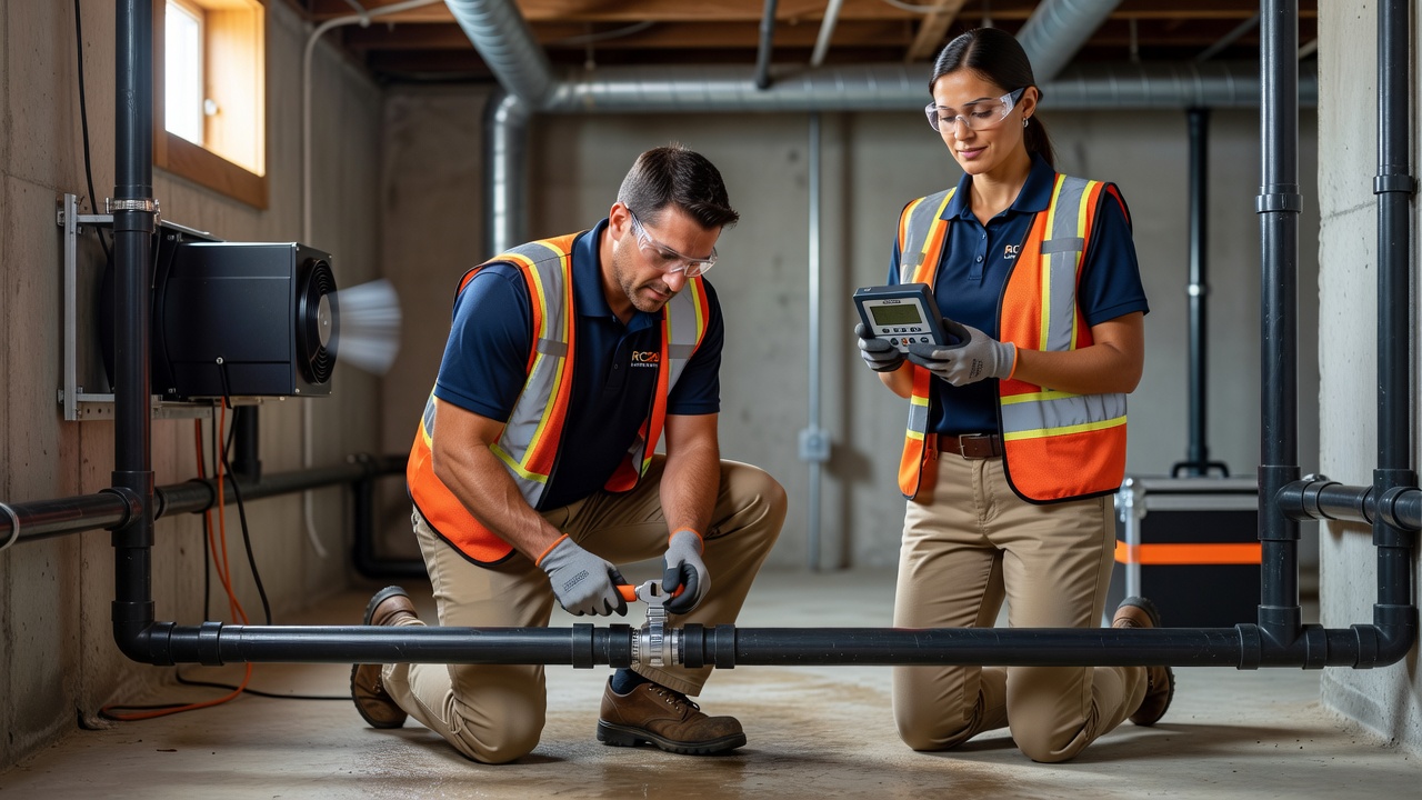 Radon Mitigation team professional environment