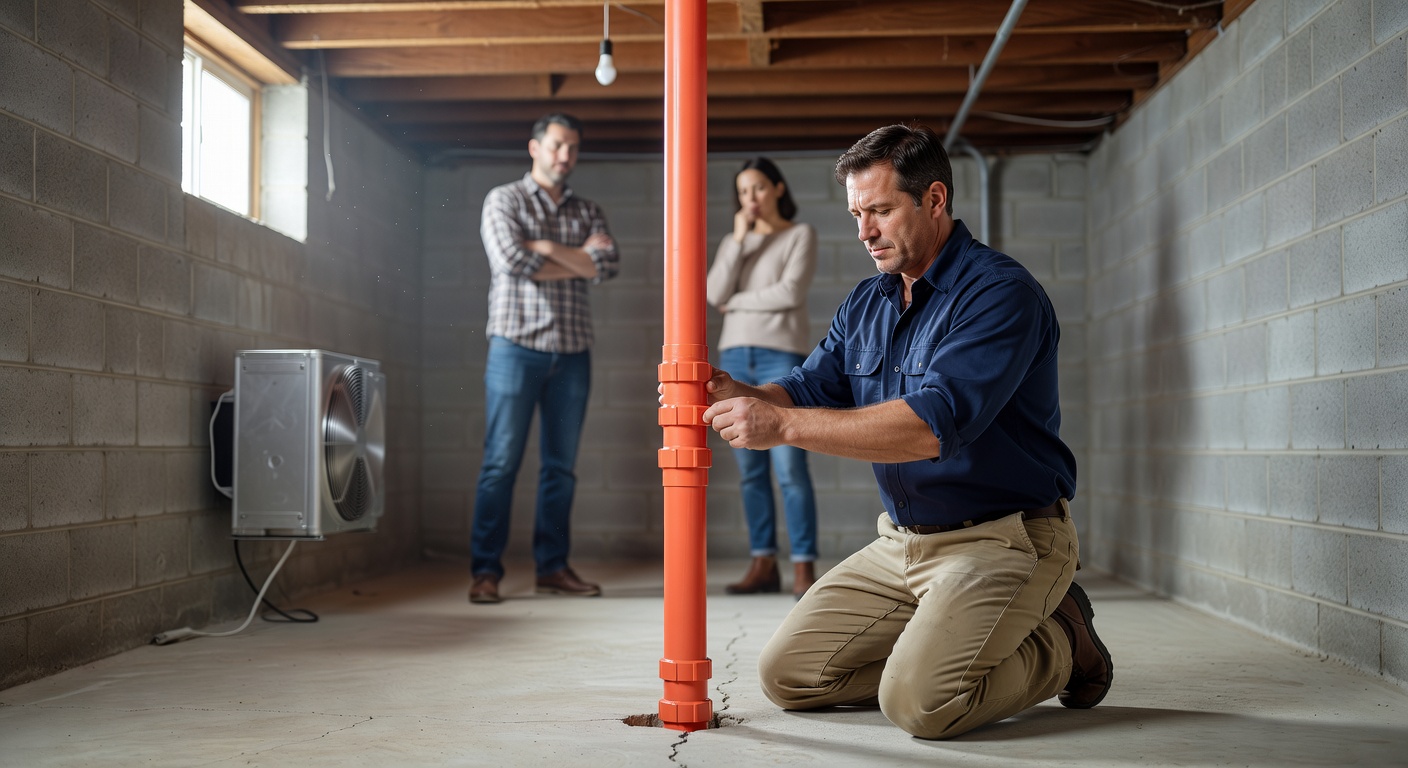 radon mitigation system installation Ohio basement