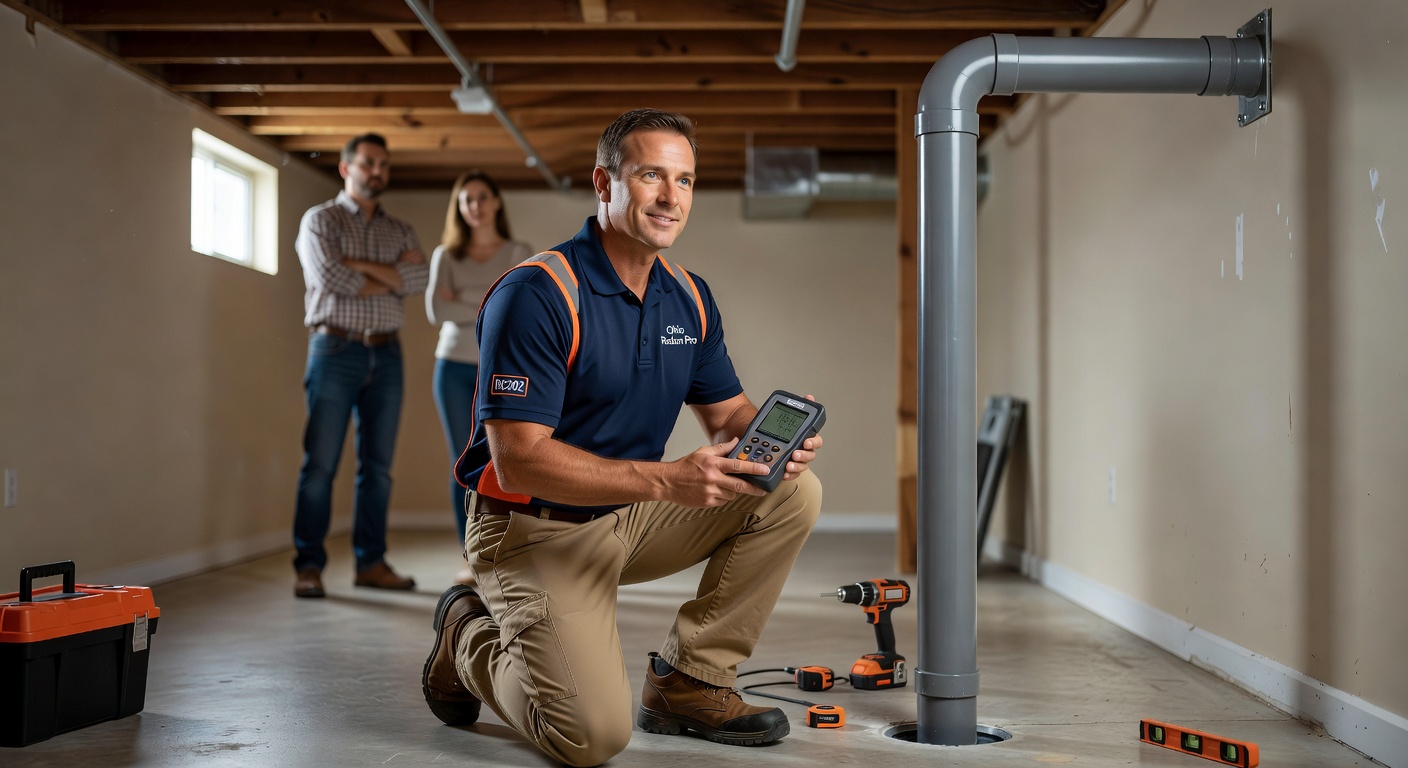 licensed radon technician Ohio home inspection