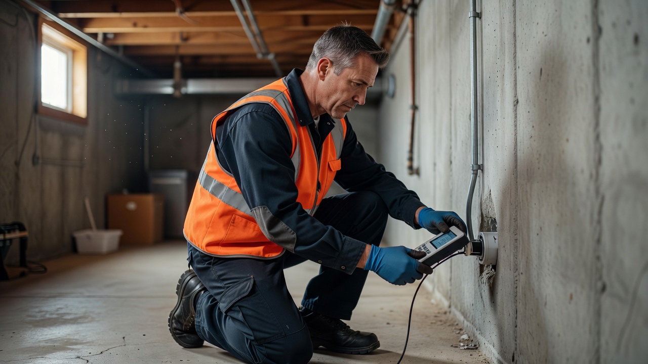 radon mitigation technician inspection White Oak Ohio home
