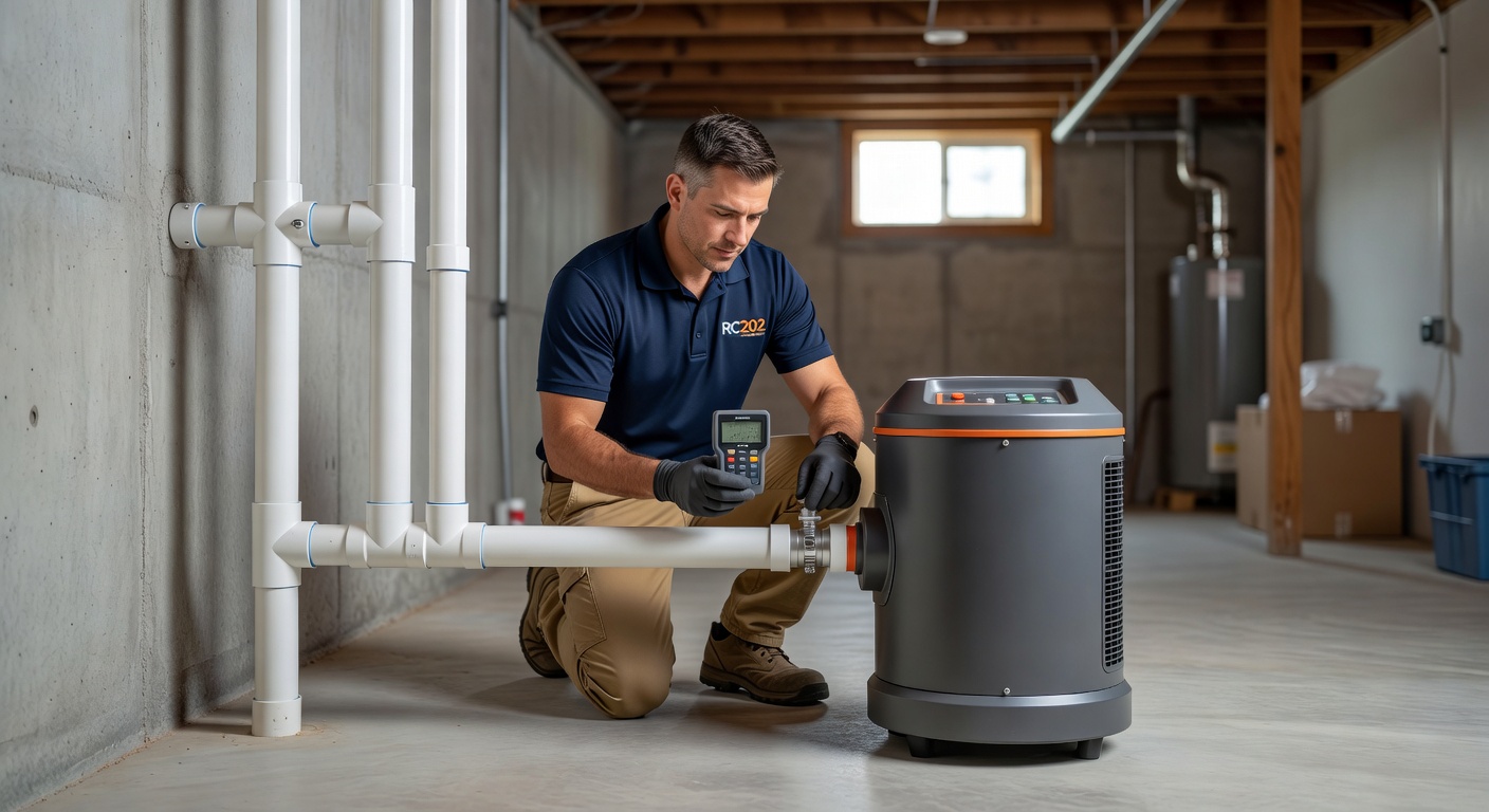 radon mitigation fan PVC pipe basement Ohio