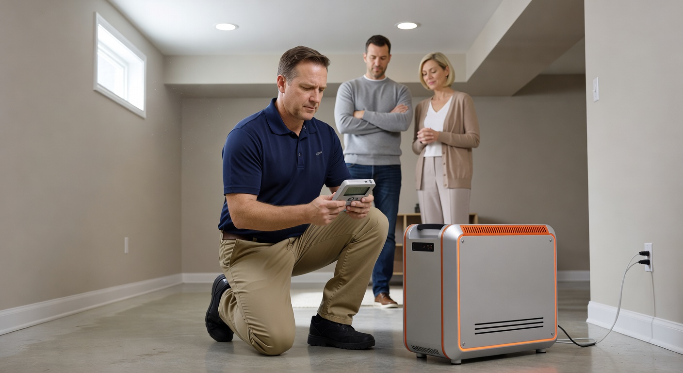 radon testing continuous monitor Ohio home
