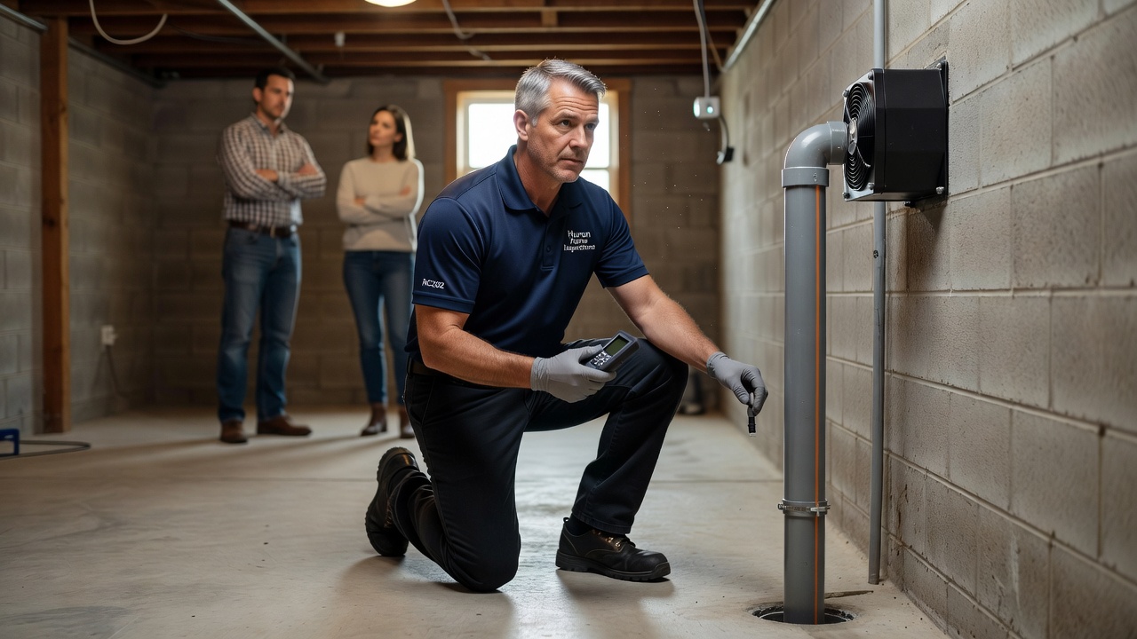 radon testing professional Huron Ohio home inspection