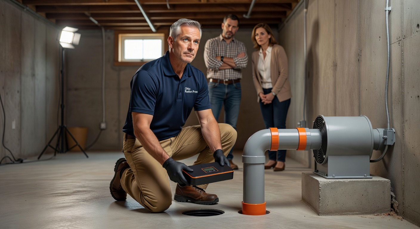 radon test kit professional Ohio home inspection