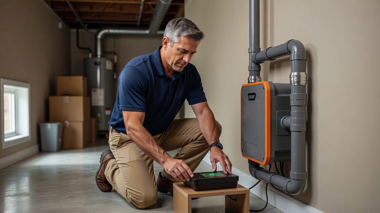 radon testing continuous monitor real estate Ohio home