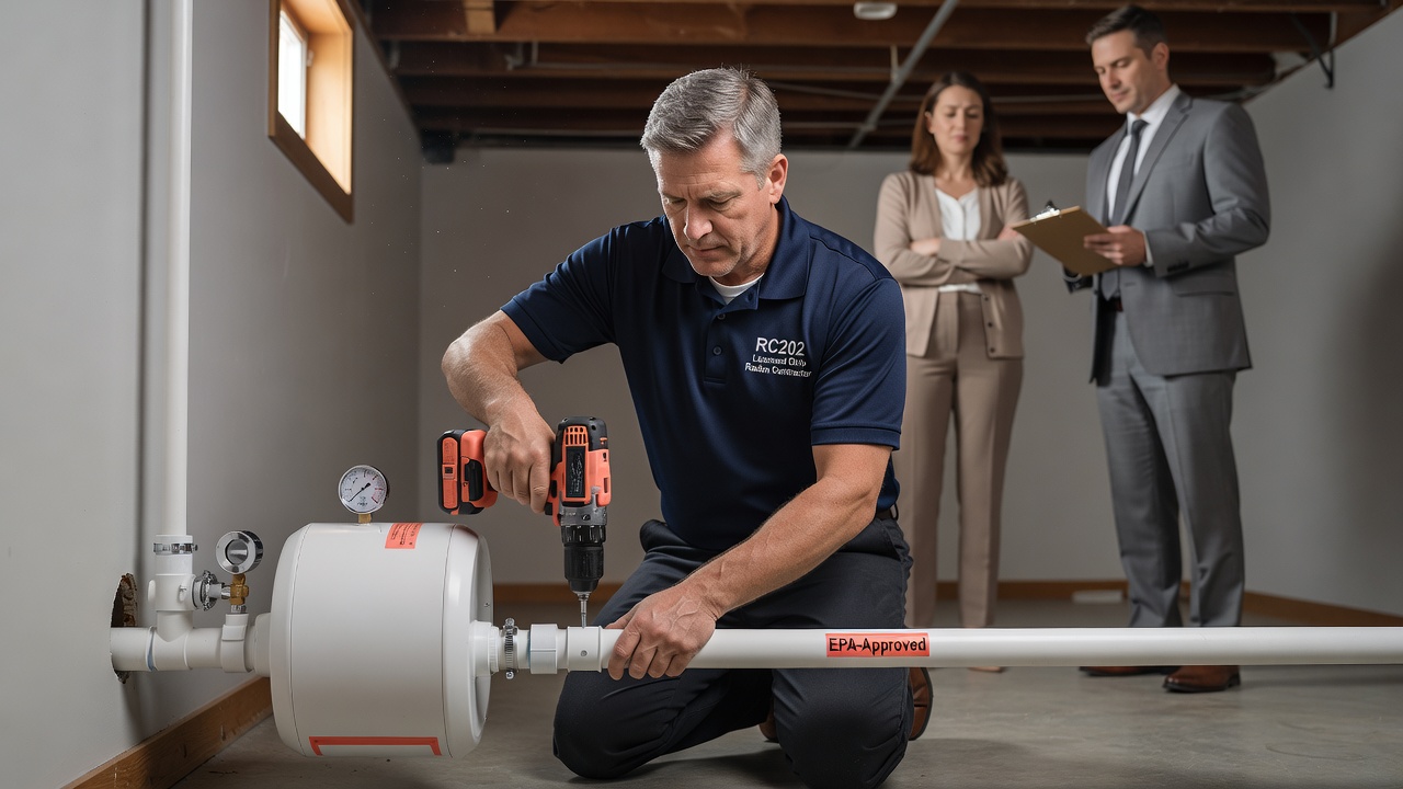 licensed radon mitigation contractor Ohio professional