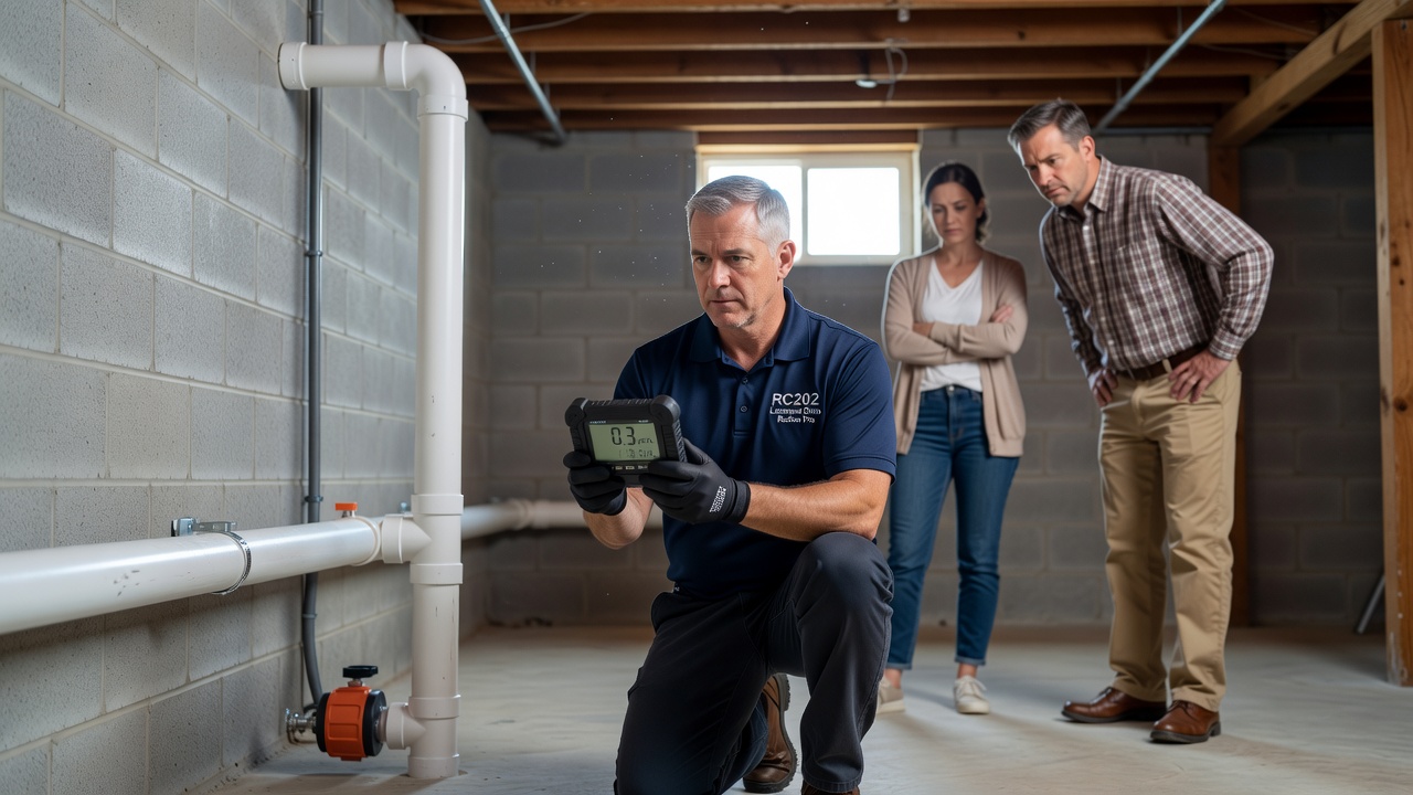 radon testing equipment continuous monitor home inspection