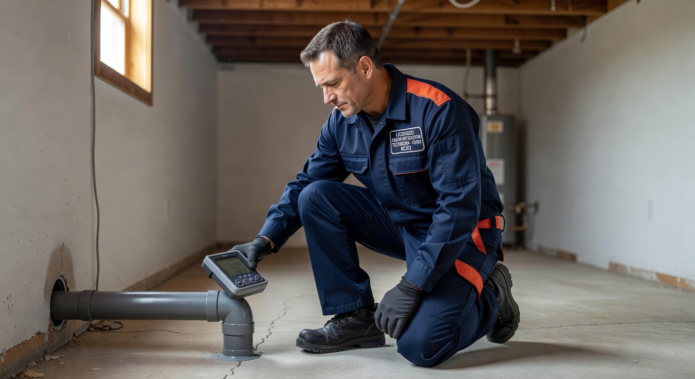 licensed radon mitigation technician Ohio professional uniform
