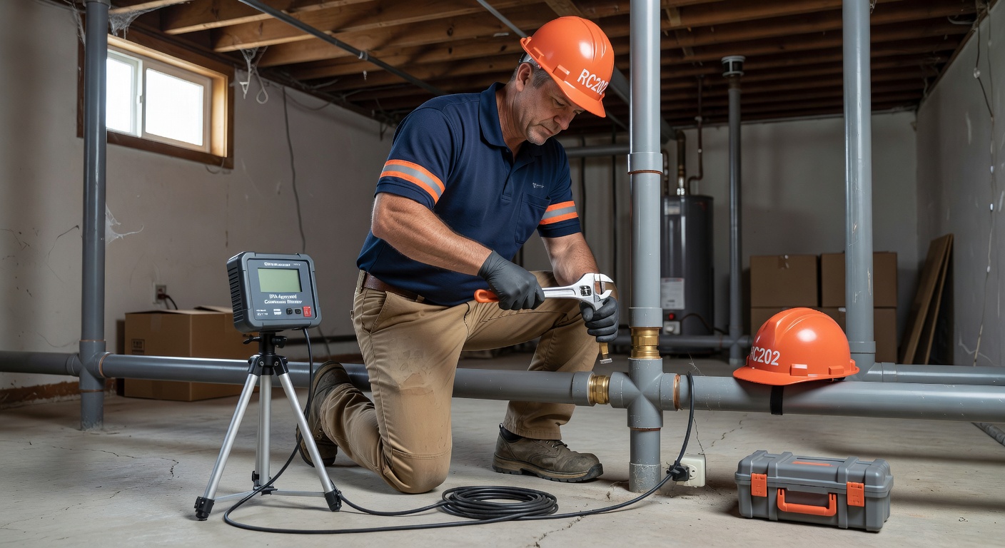licensed radon mitigation technician Ohio installing system