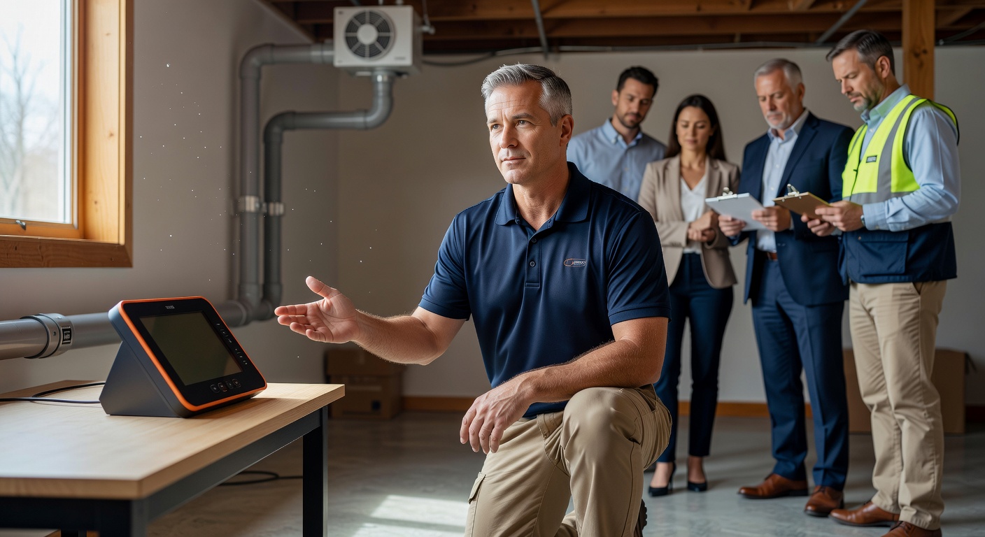 radon testing continuous monitor professional Ohio home