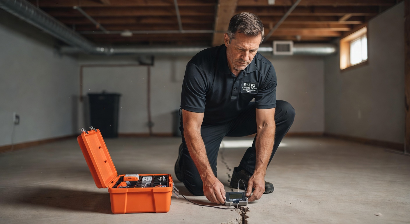 radon technician testing home Ohio professional