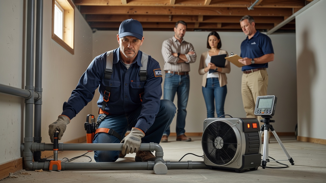 radon mitigation contractor Ohio licensed professional install