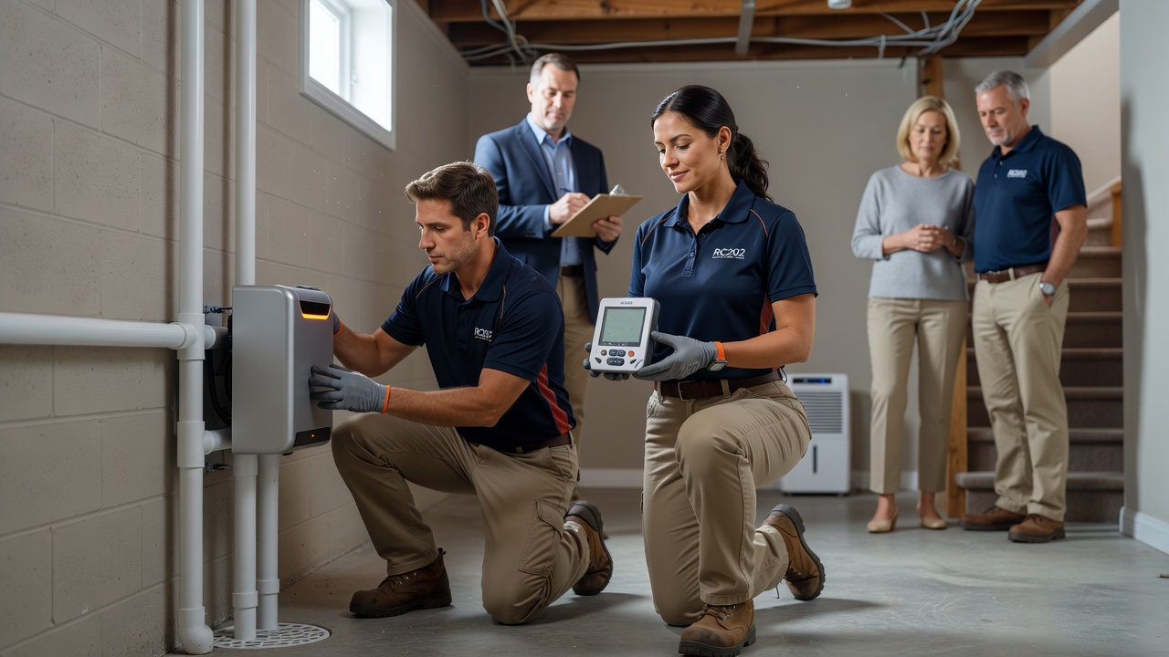 Radon Mitigation team professional environment