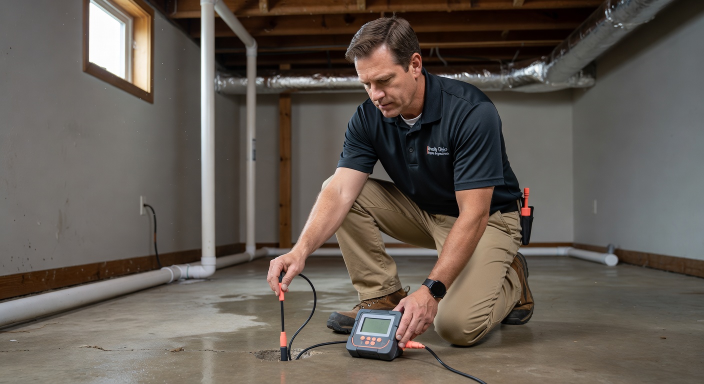 radon testing professional Brady Ohio home inspection