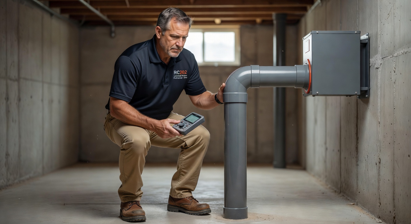 radon technician testing home Ohio professional