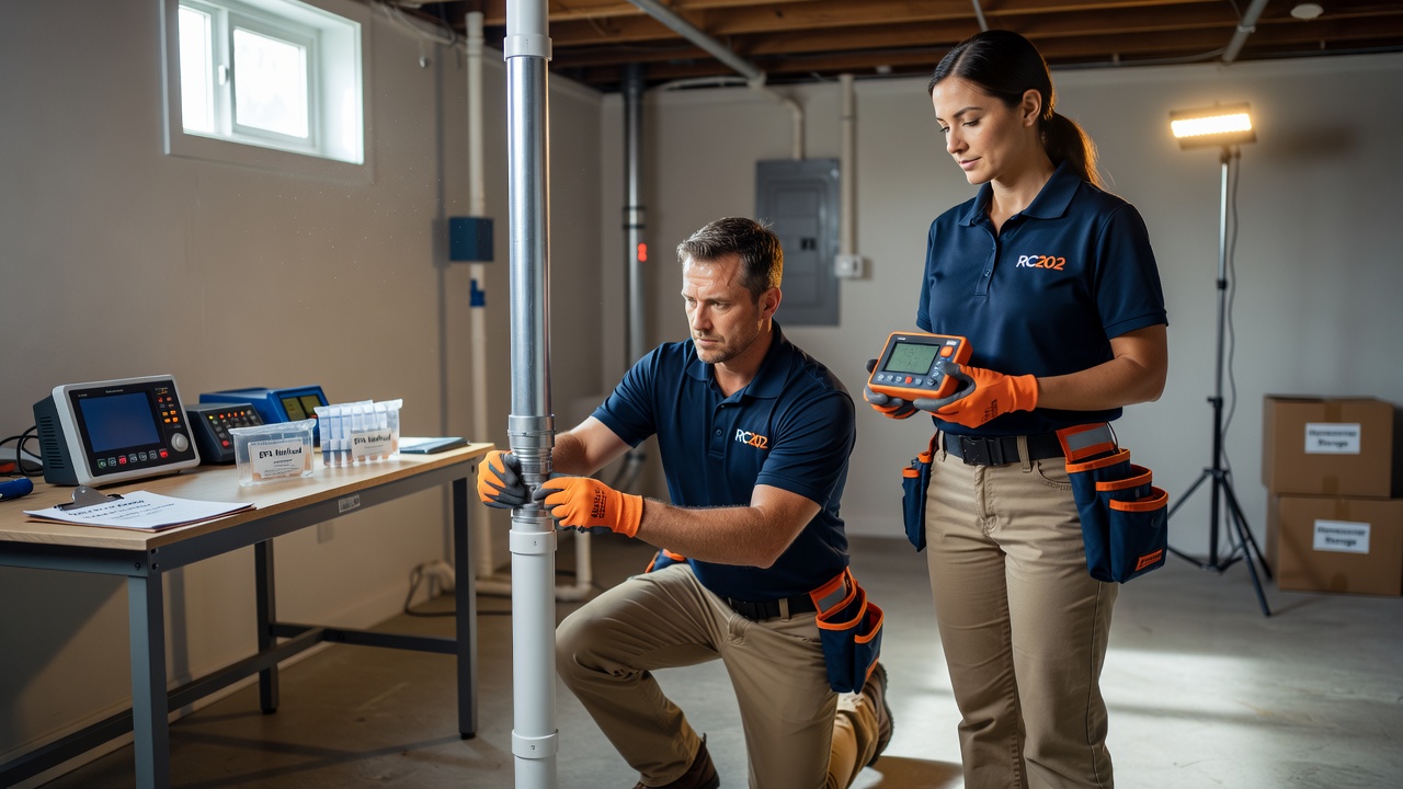 Radon Mitigation team professional environment