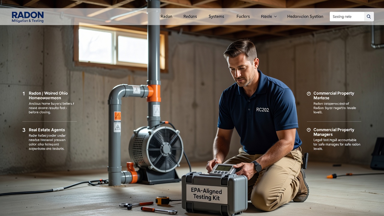 licensed radon professional Ohio home inspection