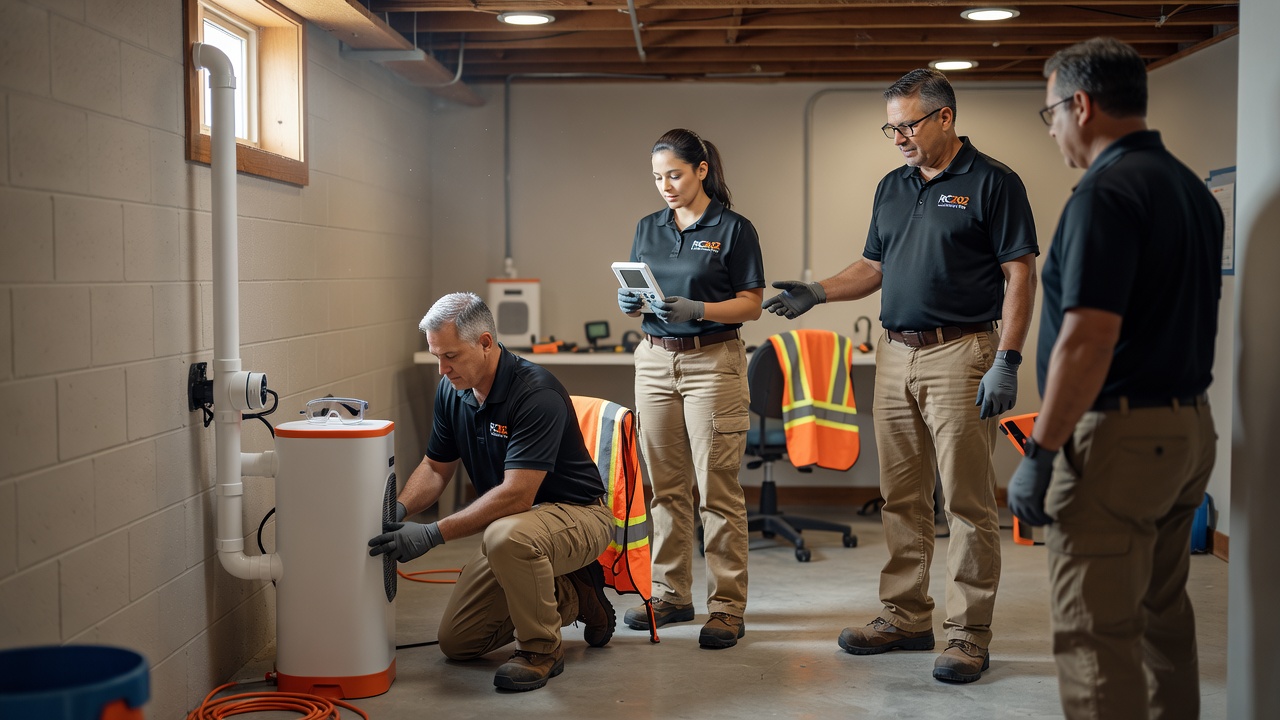 Radon Mitigation team professional environment