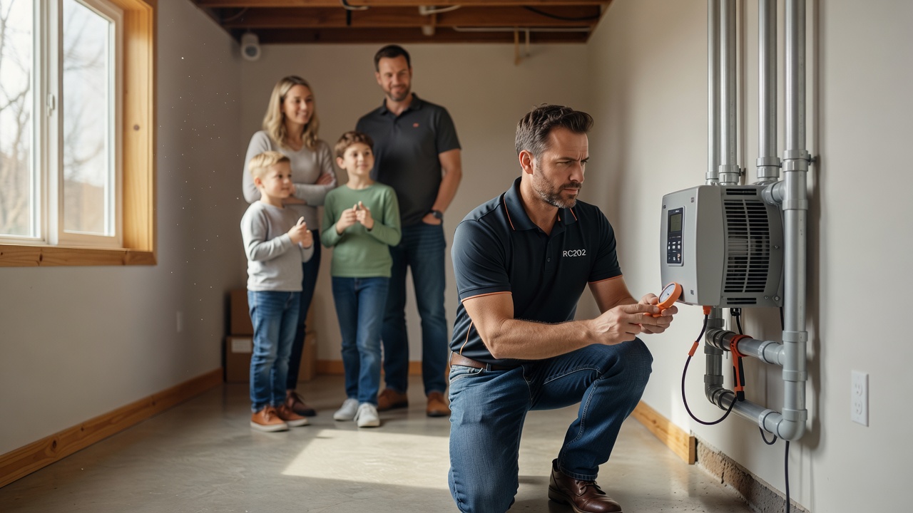 Ohio family home Brecon suburb radon safe