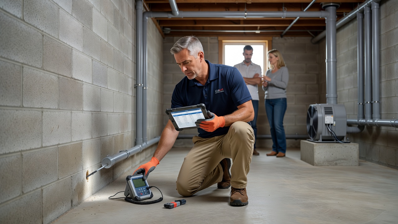 radon test kit measurement professional inspection