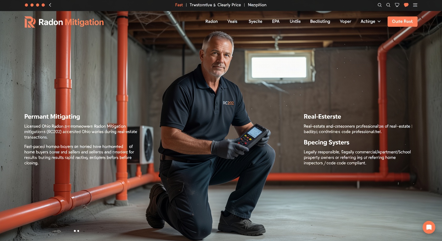 Radon Mitigation Wooster OH | Licensed RC202 Pros
