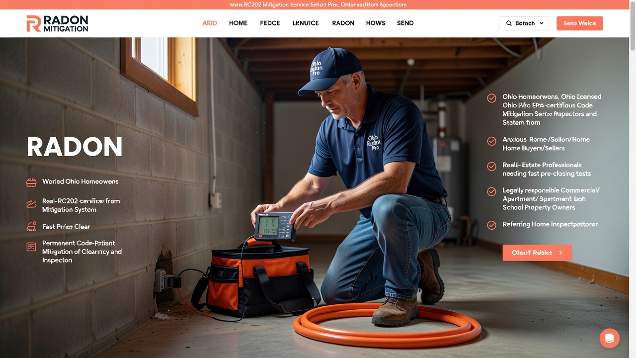licensed radon mitigation technician Ohio inspection