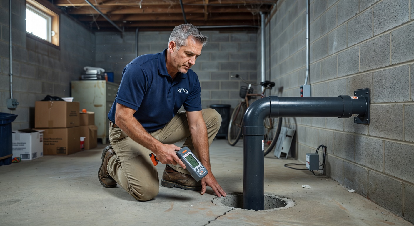 radon mitigation technician professional Ohio home