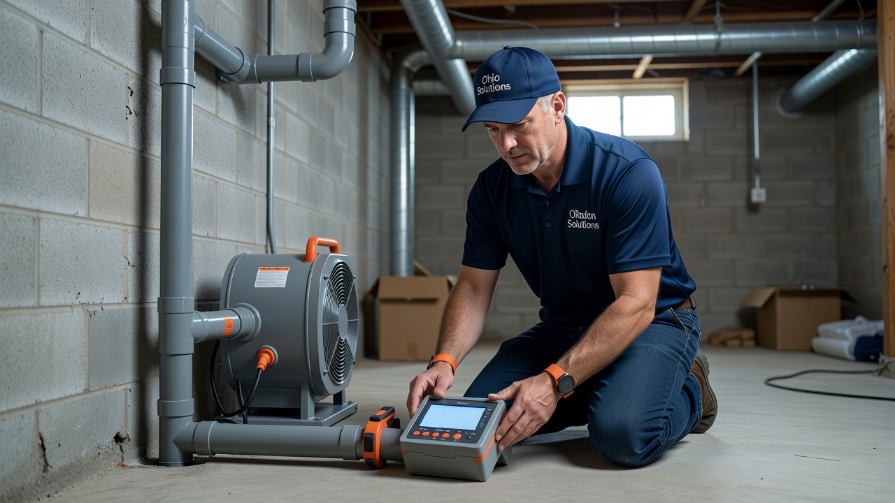 licensed radon technician Ohio home inspection