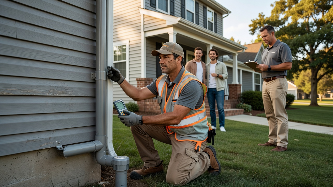 radon mitigation pipe exterior installation ohio home
