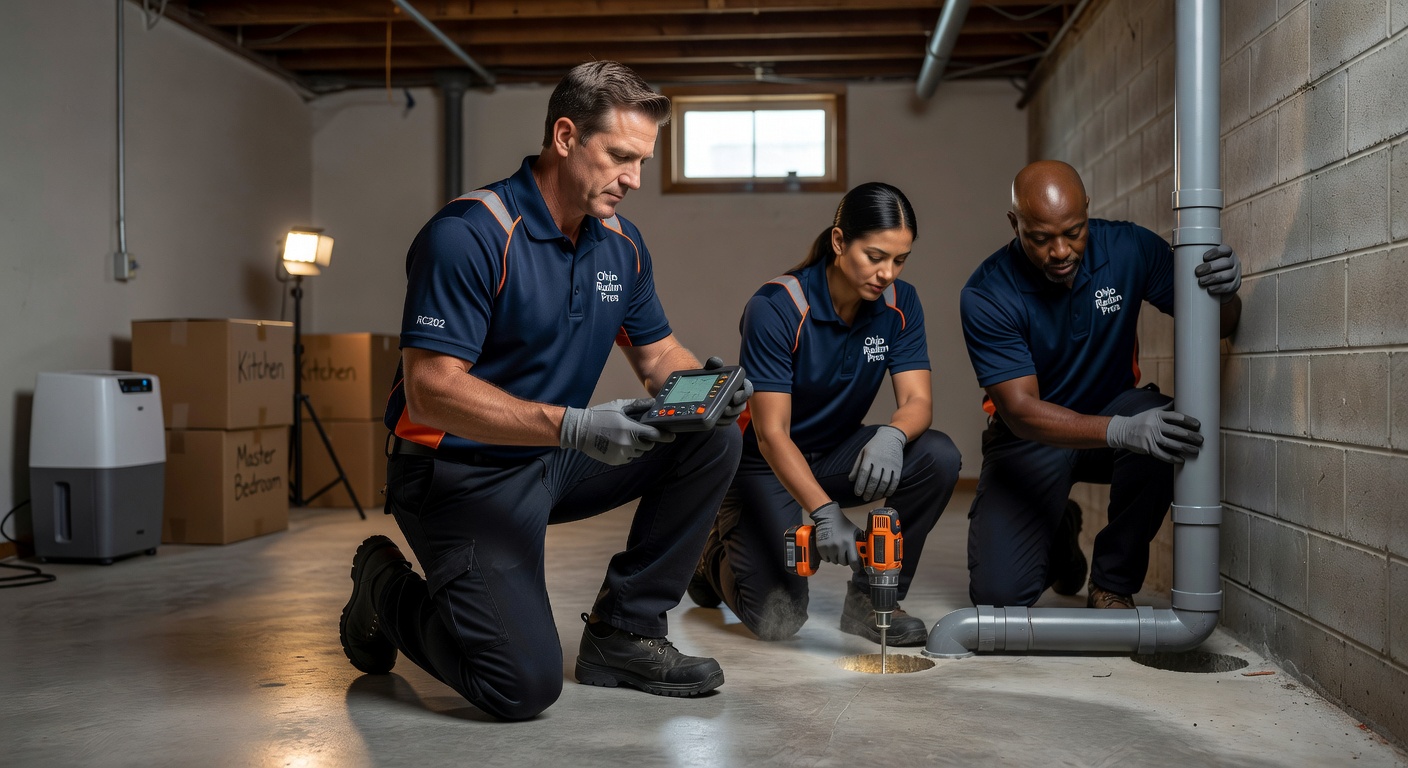 licensed radon mitigation technician Ohio professional team