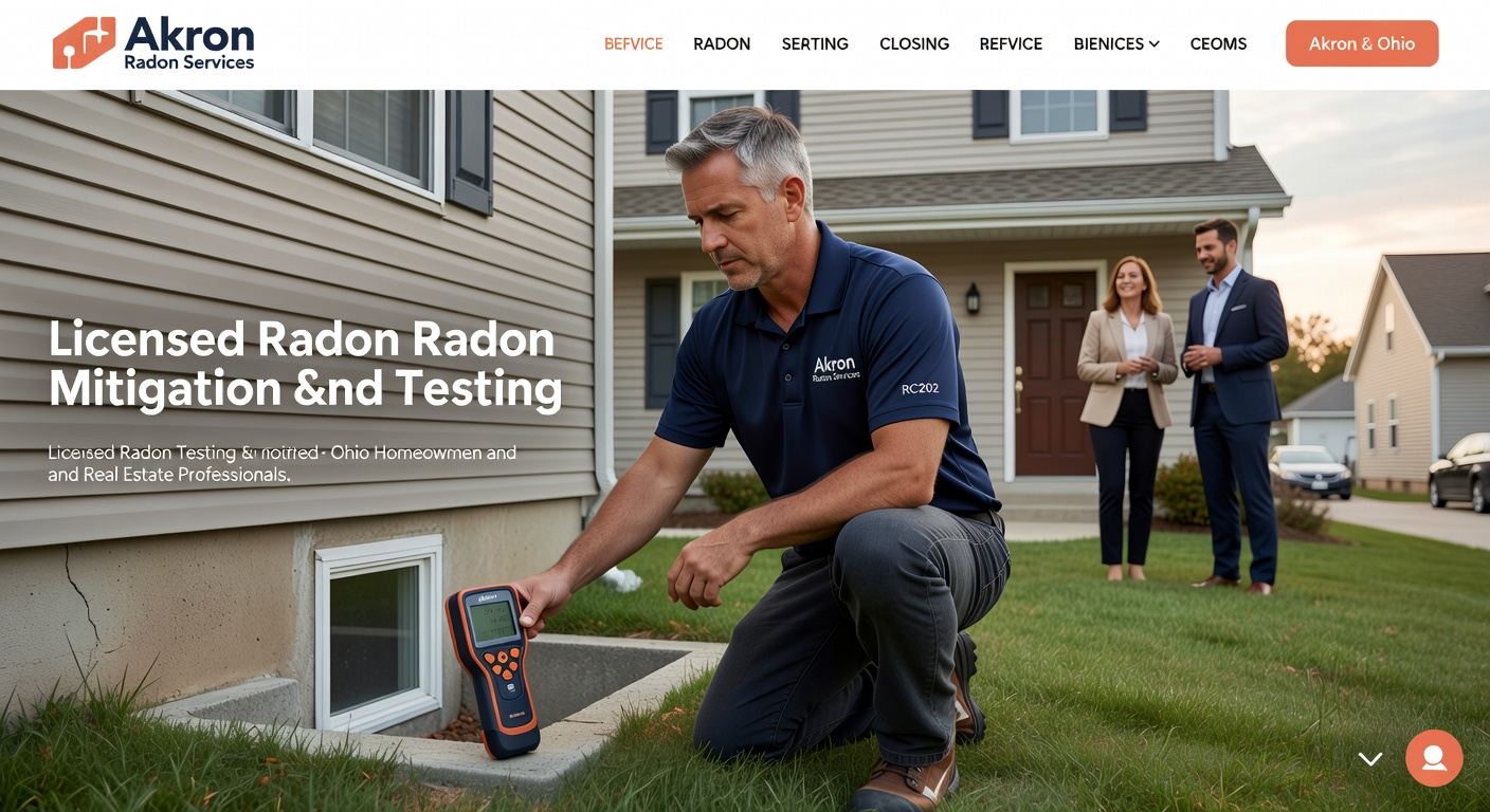 Radon Mitigation & Testing professional Akron hero banner