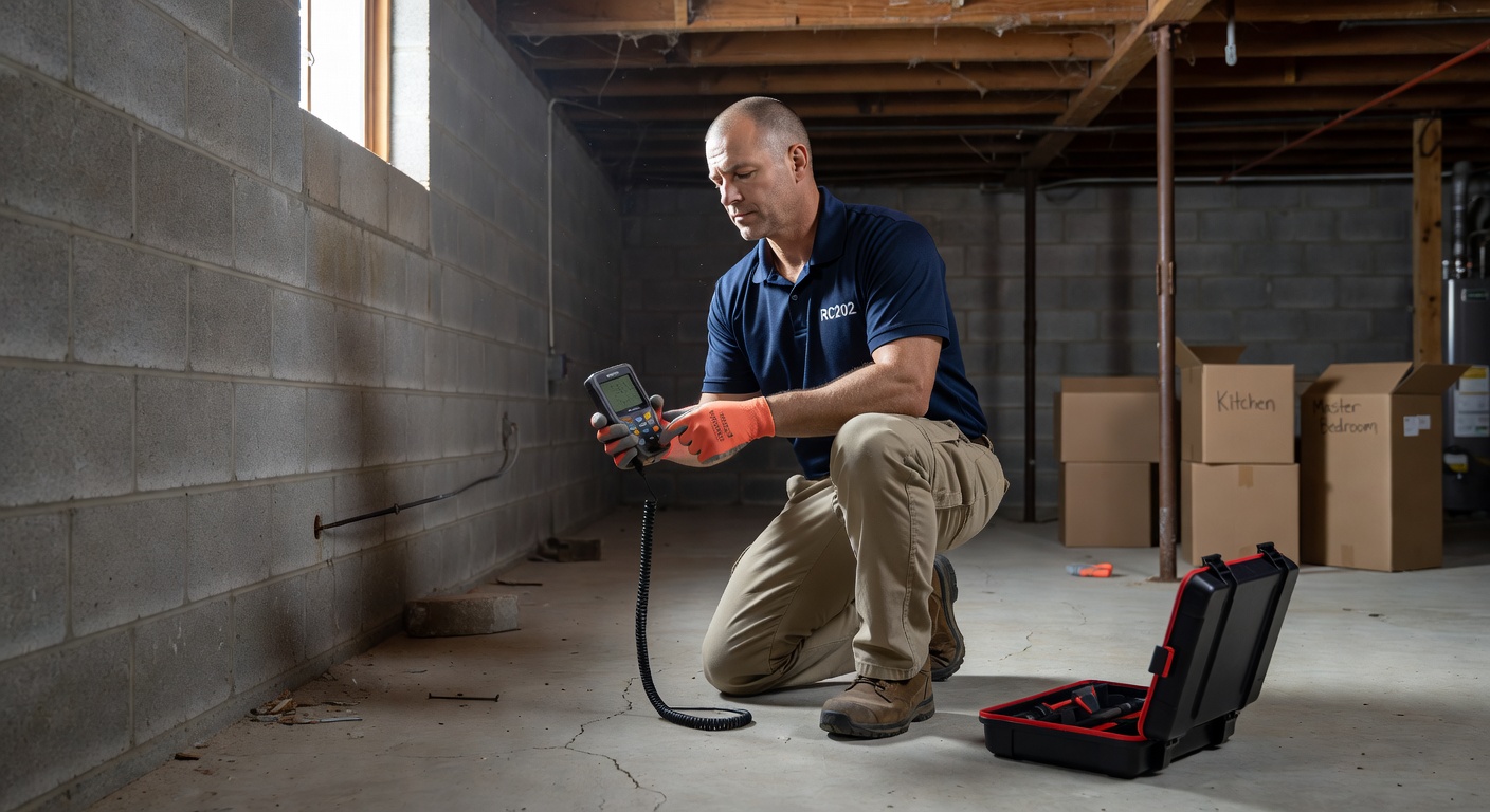 radon mitigation technician testing equipment ohio home