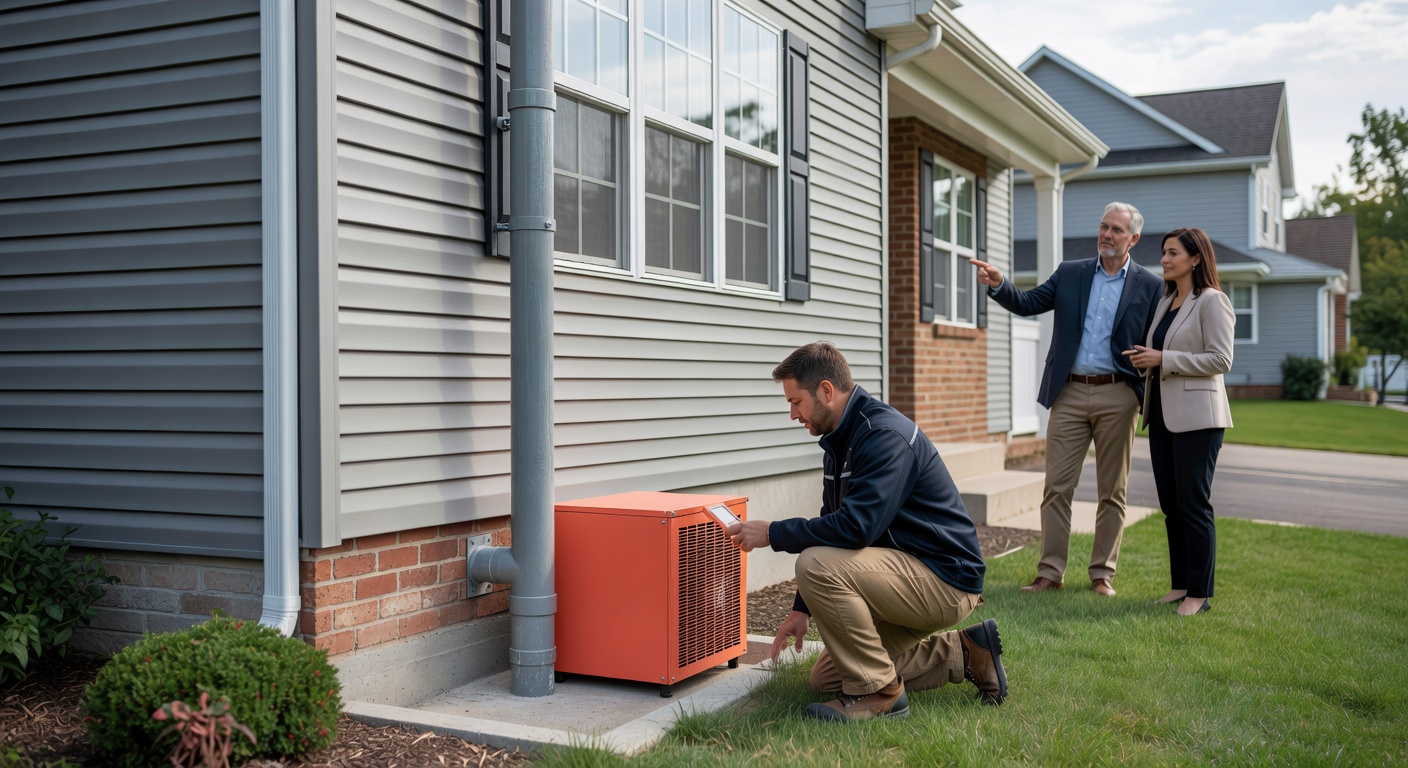 radon fan PVC pipe exterior home mitigation
