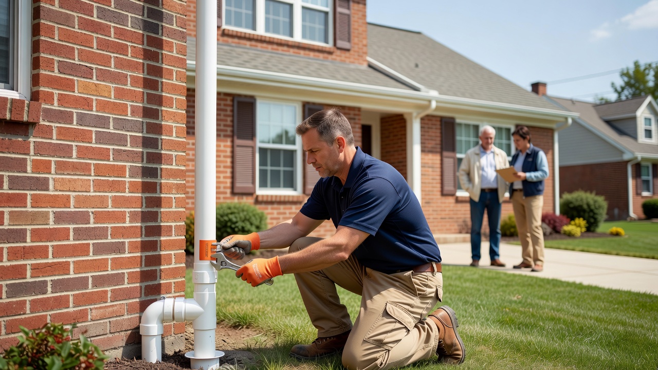 radon mitigation PVC pipe exterior installation Ohio home
