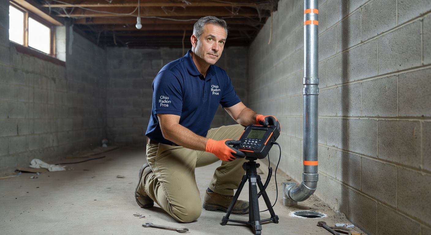 continuous radon monitor device basement professional
