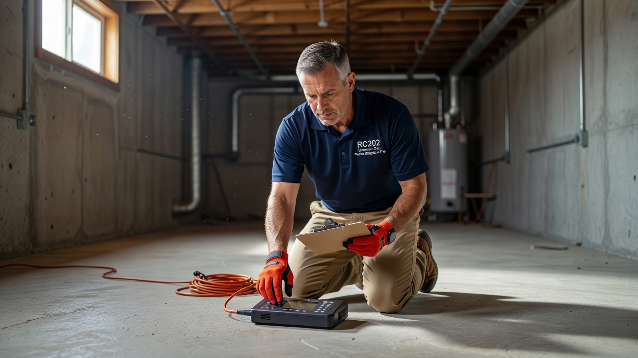 continuous radon monitor device basement testing