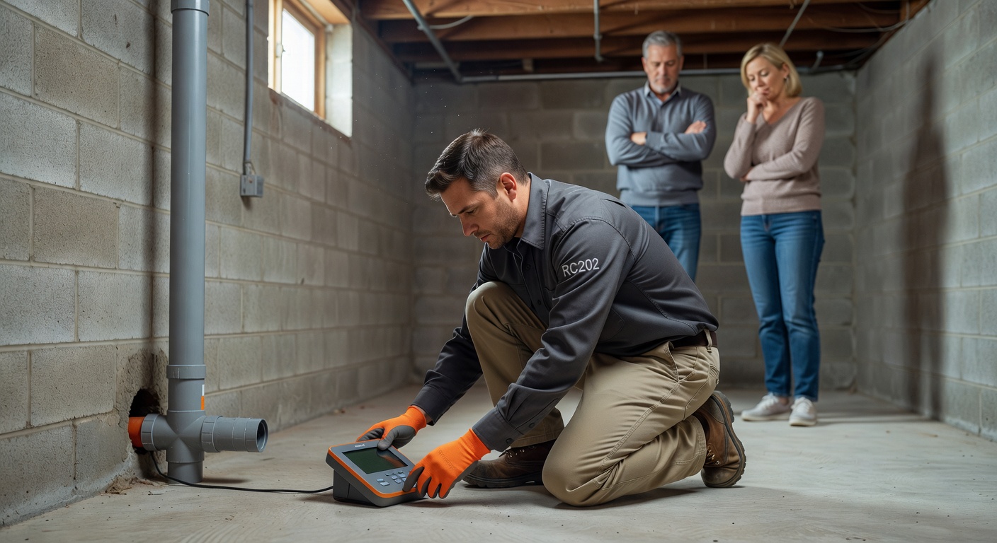 continuous radon monitor home basement Ohio