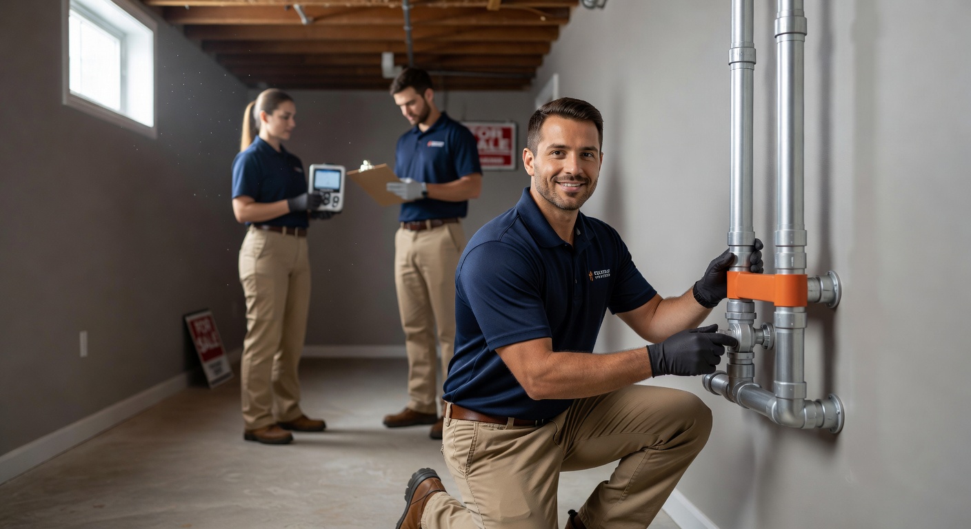 Radon Mitigation team professional environment