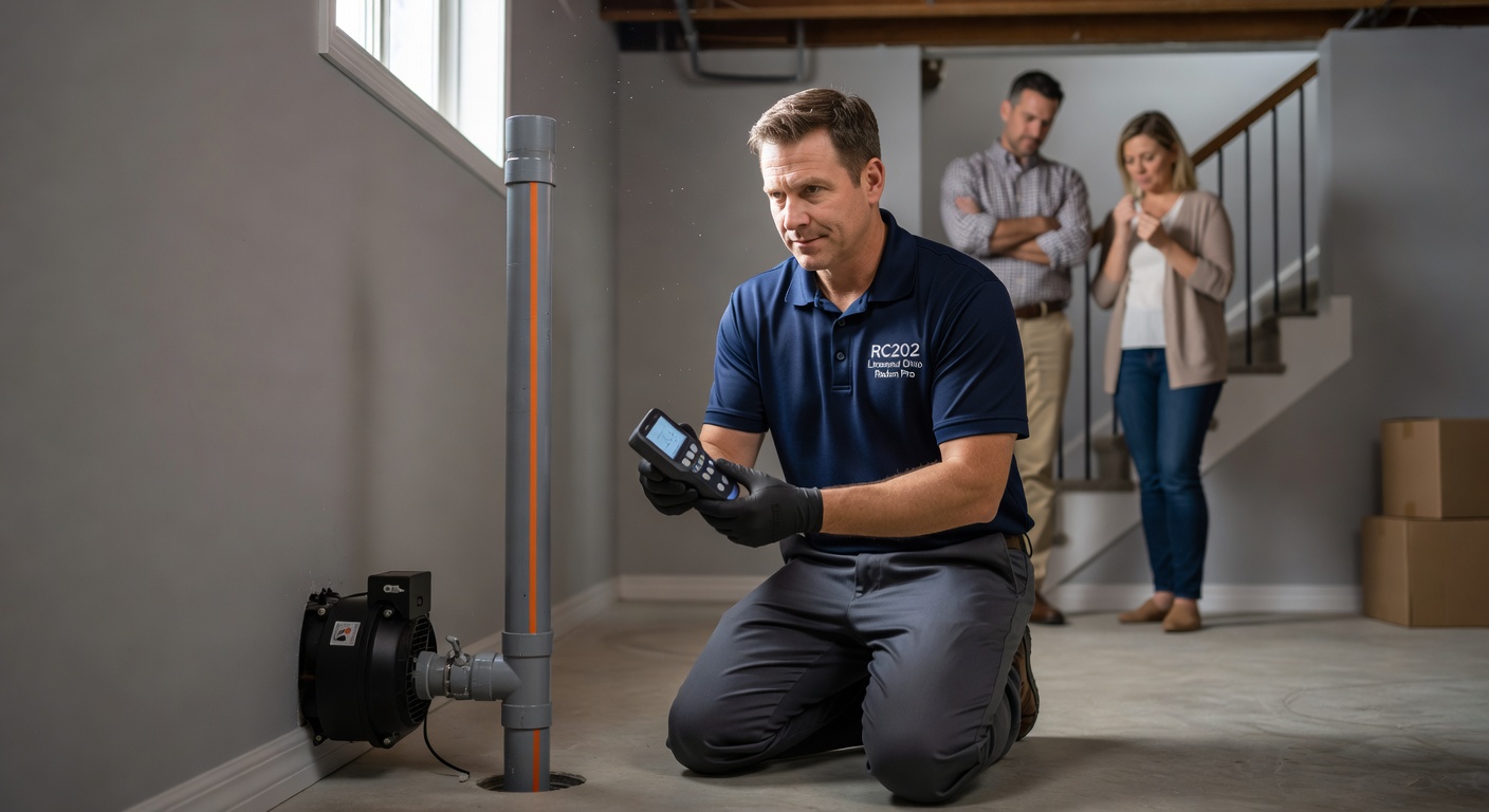 Radon Mitigation Buford OH | Licensed RC202 Pros