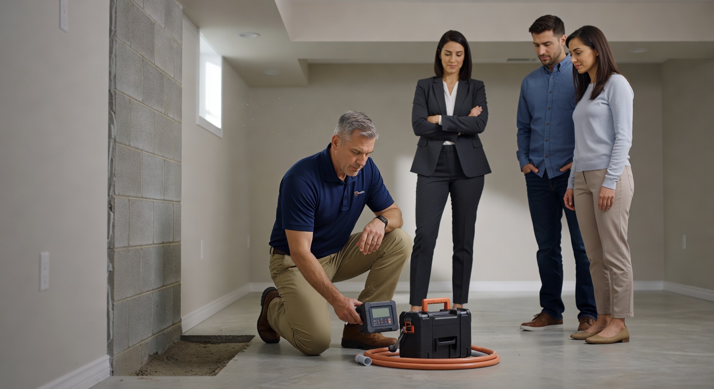 radon test kit professional inspection Ohio home