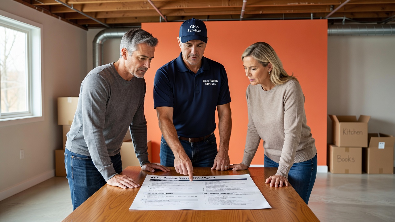 licensed radon professional Ohio home inspection report