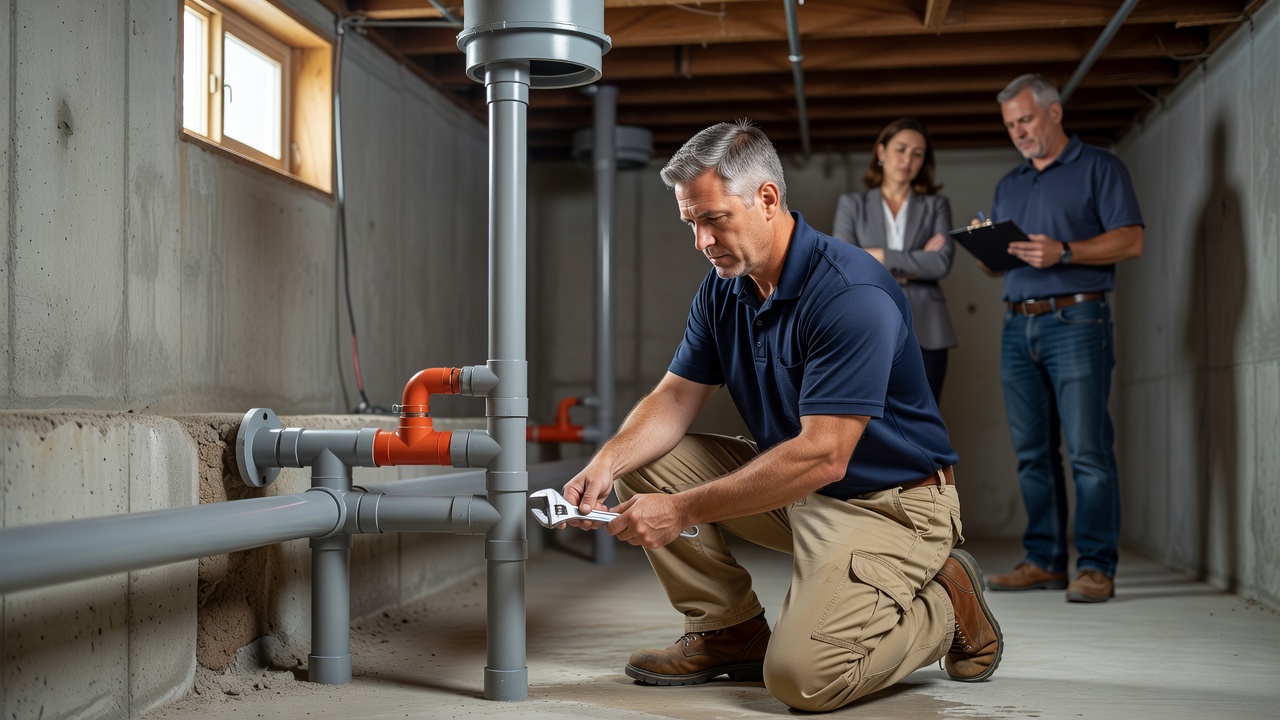 radon mitigation system installation Ohio basement