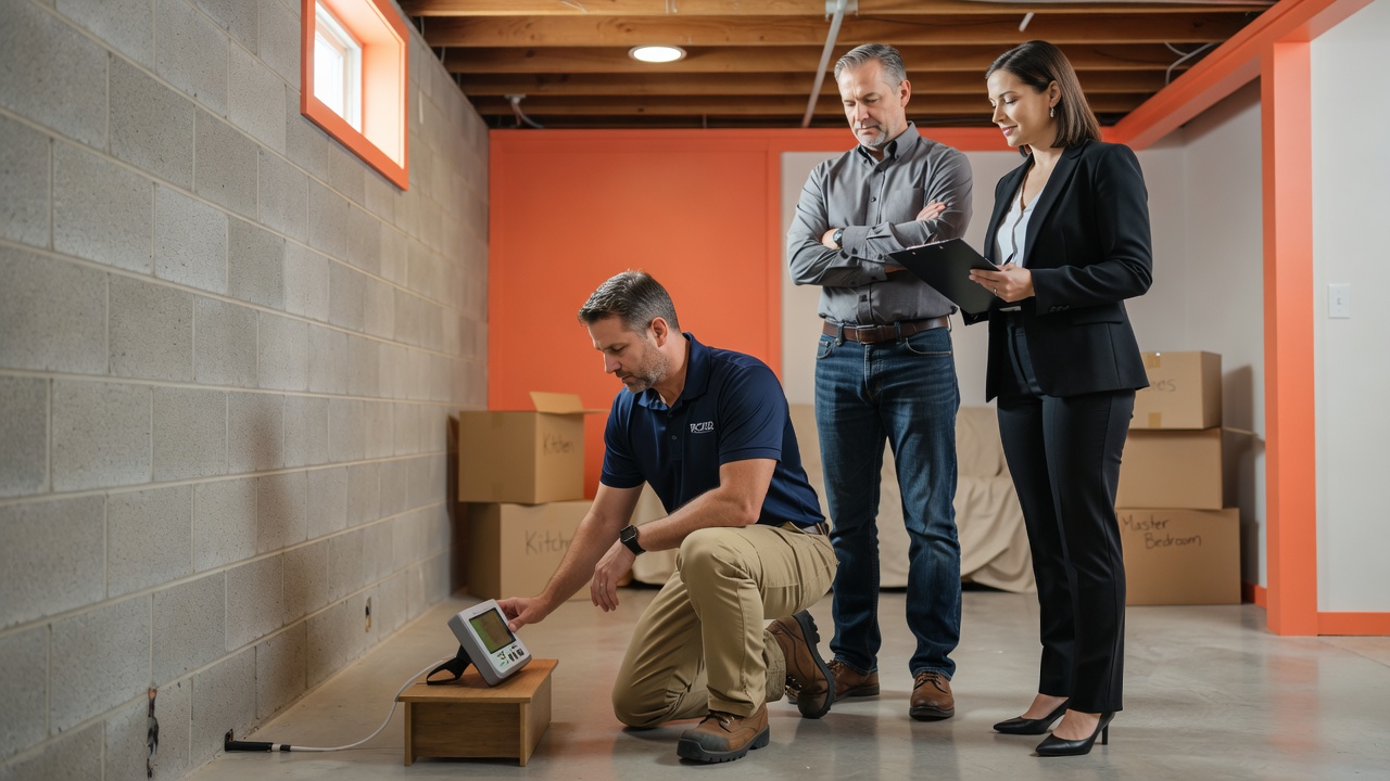 continuous radon monitor basement test