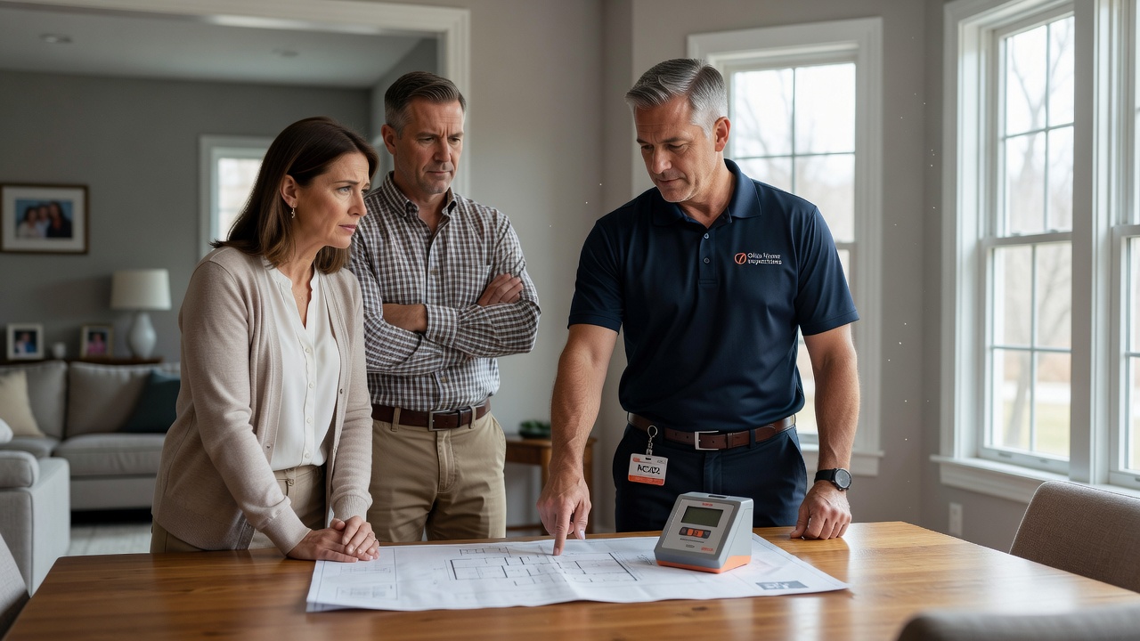 radon test kit professional Ohio home inspection