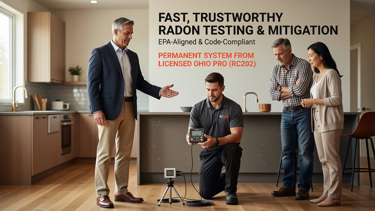 Radon Testing Trotwood OH | Licensed RC202 Pros