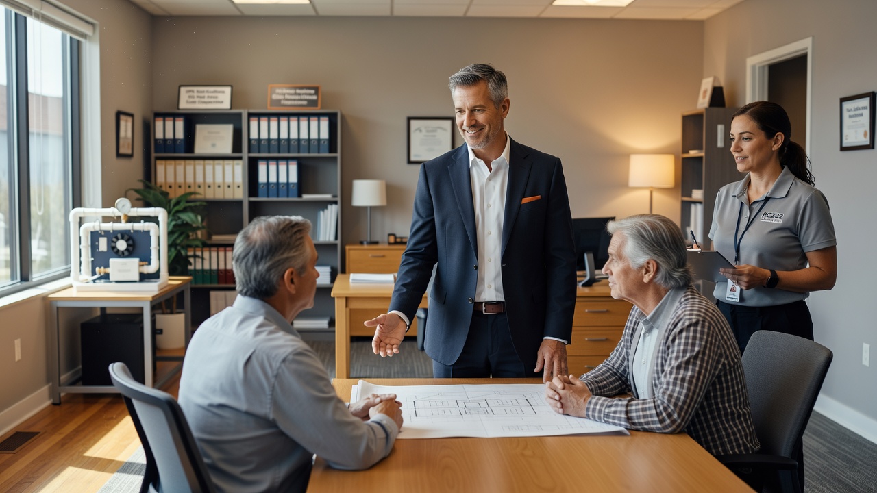 real estate office professional environment
